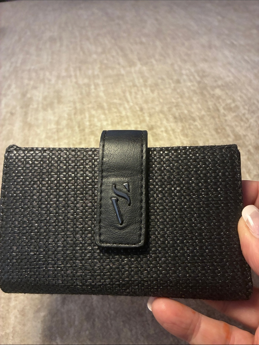 Simply Vera Vera Wang Black Textured Wallet